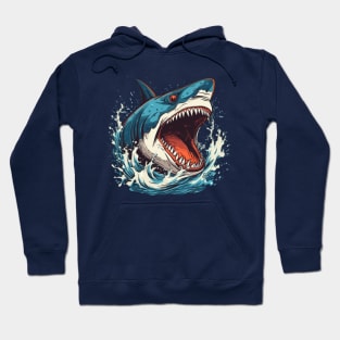 SHARK AND JAWS COLORED CARTOON STYLE, CROCO Hoodie